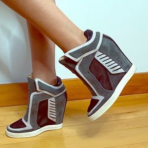 L.A.M.B Freeda wedge sneakers